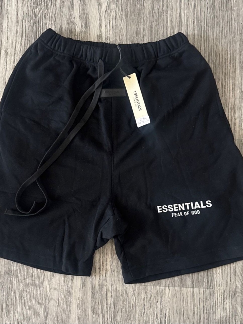 Fear of God ESSENTIALS Black Men's Logo Athletic Shorts
